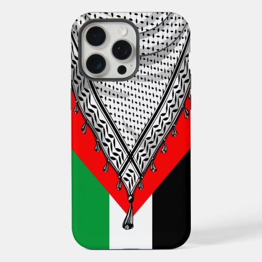 Keffiyeh palästinensischer Scarf Traditionelles Ge iPhone Hülle (Rückseite)