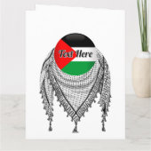 Keffiyeh palästinensischer Scarf Traditionelles Ge Karte (Rückseite)