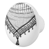 Keffiyeh palästinensischer Scarf Traditionelles Ge Keramikknauf (Rechts)