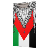 Keffiyeh palästinensischer Scarf Traditionelles Ge Klemmbrett (Links)