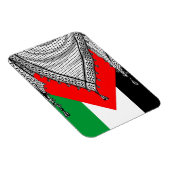 Keffiyeh palästinensischer Scarf Traditionelles Ge Magnet (Rechte Seite)