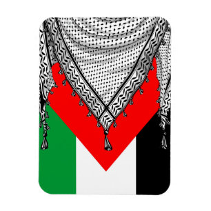 Keffiyeh palästinensischer Scarf Traditionelles Ge Magnet