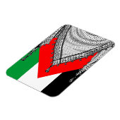 Keffiyeh palästinensischer Scarf Traditionelles Ge Magnet (Linke Seite)