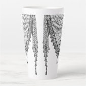 Keffiyeh palästinensischer Scarf Traditionelles Ge Milchtasse (Vorderseite)