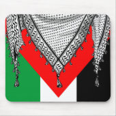 Keffiyeh palästinensischer Scarf Traditionelles Ge Mousepad (Vorne)