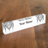 Keffiyeh palästinensischer Scarf Traditionelles Ge Namensplakette (Seite)