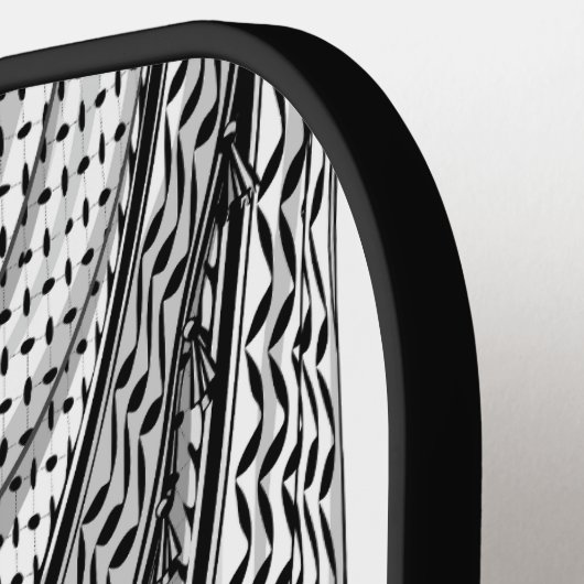 Keffiyeh palästinensischer Scarf Traditionelles Ge Pickleball Schläger (Linke Seite)