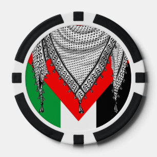 Keffiyeh palästinensischer Scarf Traditionelles Ge Pokerchips