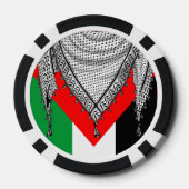 Keffiyeh palästinensischer Scarf Traditionelles Ge Pokerchips (Rückseite)