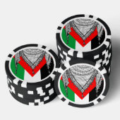 Keffiyeh palästinensischer Scarf Traditionelles Ge Pokerchips (Stapel)
