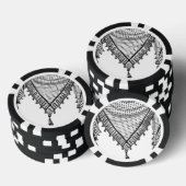 Keffiyeh palästinensischer Scarf Traditionelles Ge Pokerchips (Stapel)