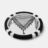 Keffiyeh palästinensischer Scarf Traditionelles Ge Pokerchips (Einzeln)