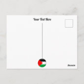 Keffiyeh palästinensischer Scarf Traditionelles Ge Postkarte (Rückseite)