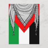 Keffiyeh palästinensischer Scarf Traditionelles Ge Postkarte (Vorderseite)