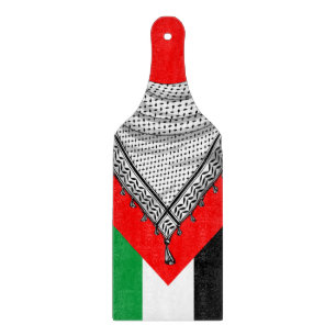 Keffiyeh palästinensischer Scarf Traditionelles Ge Schneidebrett