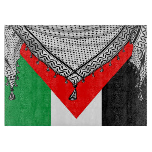 Keffiyeh palästinensischer Scarf Traditionelles Ge Schneidebrett