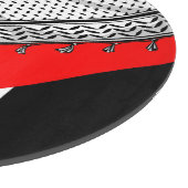 Keffiyeh palästinensischer Scarf Traditionelles Ge Schneidebrett (Ecke)