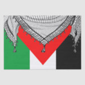 Keffiyeh palästinensischer Scarf Traditionelles Ge Seidenpapier (Vorderseite)