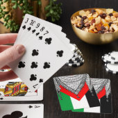 Keffiyeh palästinensischer Scarf Traditionelles Ge Spielkarten (In Situ)