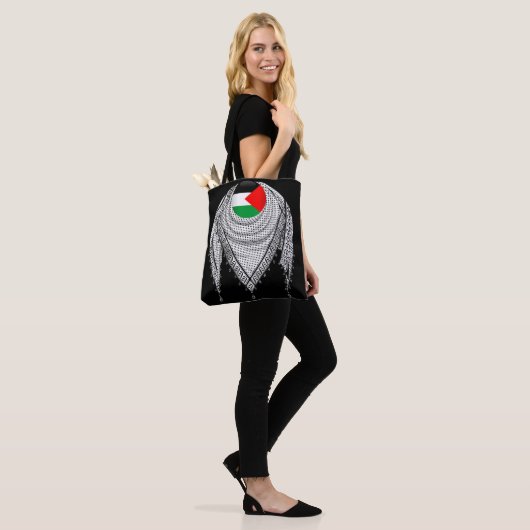 Keffiyeh palästinensischer Scarf Traditionelles Ge Tasche (Am Model)