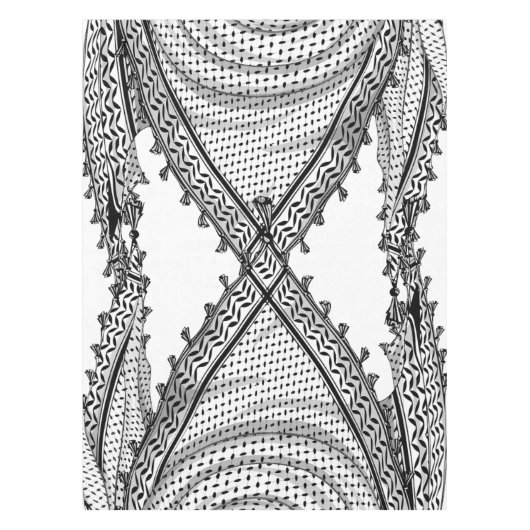 Keffiyeh palästinensischer Scarf Traditionelles Ge Tischdecke (Vorderseite)
