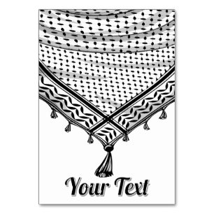 Keffiyeh palästinensischer Scarf Traditionelles Ge Tischnummer