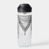 Keffiyeh palästinensischer Scarf Traditionelles Ge Trinkflasche (Rückseite)