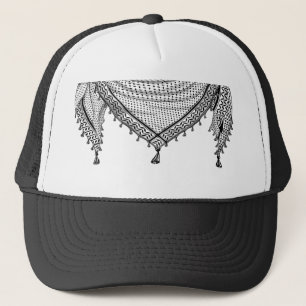 Keffiyeh palästinensischer Scarf Traditionelles Ge Truckerkappe
