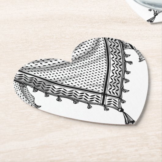 Keffiyeh palästinensischer Scarf Traditionelles Ge Untersetzer (angewinkelt)