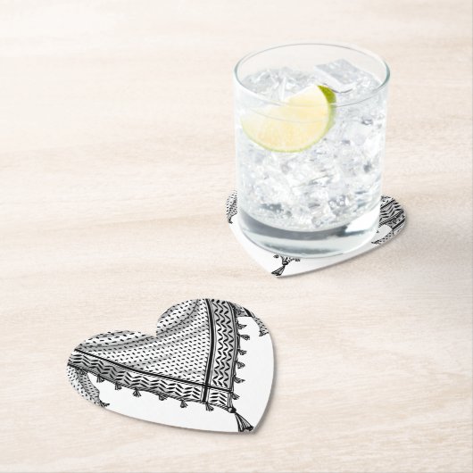 Keffiyeh palästinensischer Scarf Traditionelles Ge Untersetzer (Vor Ort)