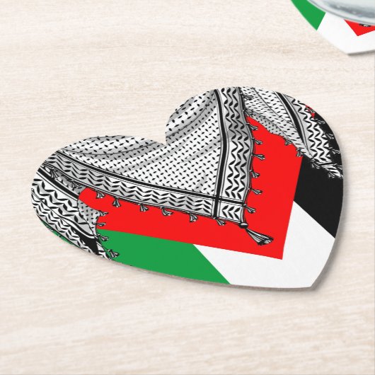 Keffiyeh palästinensischer Scarf Traditionelles Ge Untersetzer (angewinkelt)