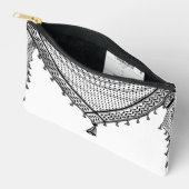 Keffiyeh palästinensischer Scarf Traditionelles Ge Zubehörtasche (Offen)