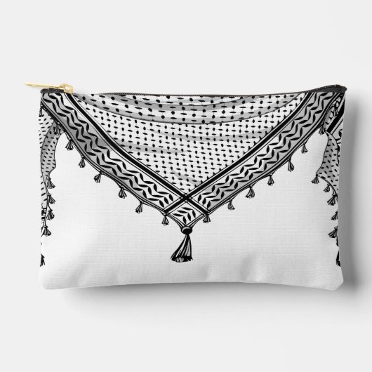 Keffiyeh palästinensischer Scarf Traditionelles Ge Zubehörtasche (Vorderseite)