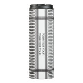 Keffiyeh Palestine Black Pattern Thermosbecher (Rückseite)