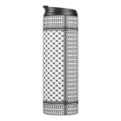 Keffiyeh Palestine Black Pattern Thermosbecher (Nach rechts gedreht)