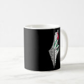 Keffiyeh Palestine Map Arabic Scarf Shemagh Palest Kaffeetasse (VorderseiteRechts)