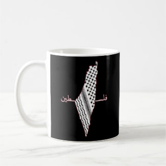 Keffiyeh Palestine Map Arabic Scarf Shemagh Palest Kaffeetasse