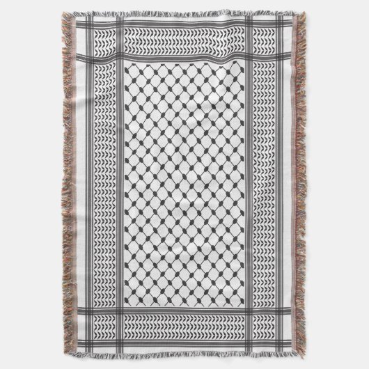 Keffiyeh Palestine Pattern Decke (Vorderseite Vertikal)