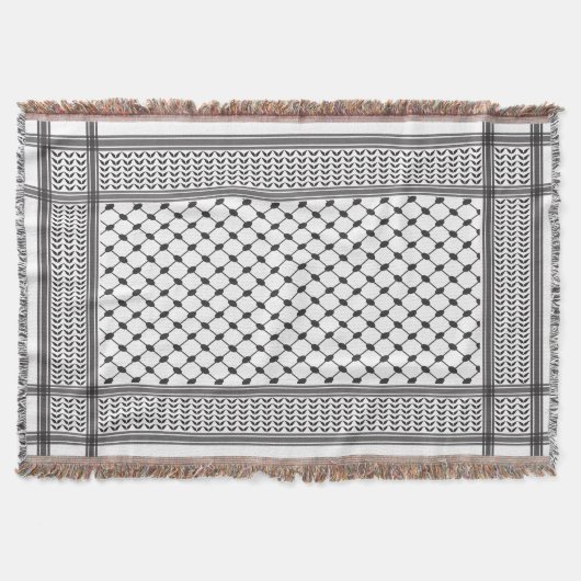 Keffiyeh Palestine Pattern Decke (Vorderseite)