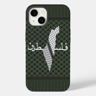 Keffiyeh Palestine Pattern Green Case-Mate iPhone 14 Hülle