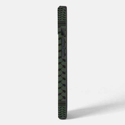 Keffiyeh Palestine Pattern Green Case-Mate iPhone Hülle (Rückseite / Links)