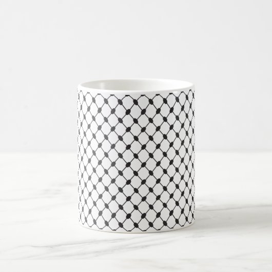 Keffiyeh Palestine Pattern Kaffeetasse (Mittel)