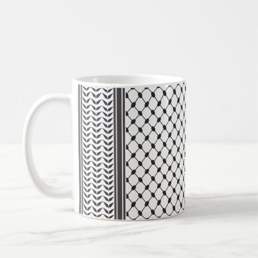 Keffiyeh Palestine Pattern Kaffeetasse (Links)