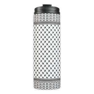 Keffiyeh Palestine Pattern Thermosbecher
