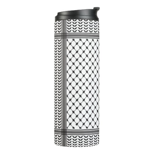 Keffiyeh Palestine Pattern Thermosbecher (Nach links gedreht)