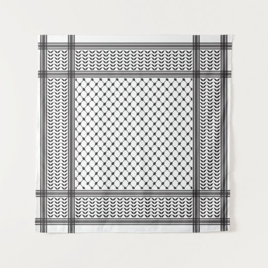 Keffiyeh Palestine Pattern Wandteppich (Vorderseite)