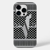 Keffiyeh Palestine Pattern White Case-Mate iPhone Hülle (Rückseite)
