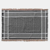 Keffiyeh Palestine Pattern White Decke (Vorderseite)