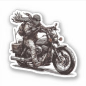 KEFFIYEH RIDER STICKER (Vorderseite)