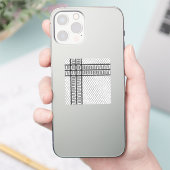 Keffiyeh-Symbol des palästinensischen Widerstandsm Aufkleber (Telefon)